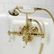 Kingston Brass CA23T2 3-3/8" Tub Wall Mount Clawfoot Tub Faucet with Hand Shower, Polished Brass CA23T2 - alternate 5